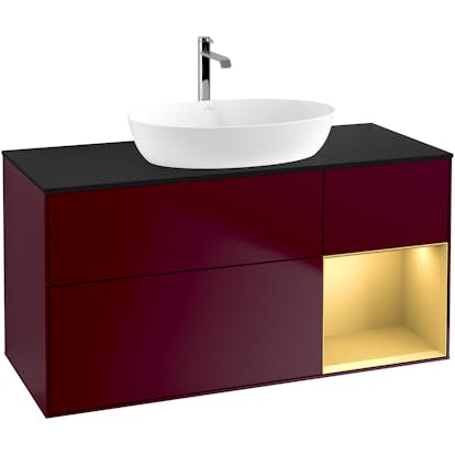 Tvättställsskåp Villeroy & Boch Finion med 3 Lådor Hylla och Bänkskiva för Fristående Tvättställ från Artis & Collaro