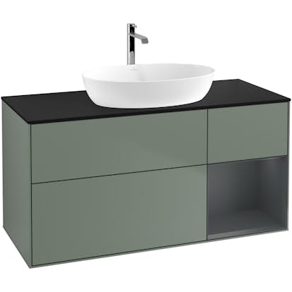 Tvättställsskåp Villeroy & Boch Finion med 3 Lådor Hylla och Bänkskiva för Fristående Tvättställ från Artis & Collaro