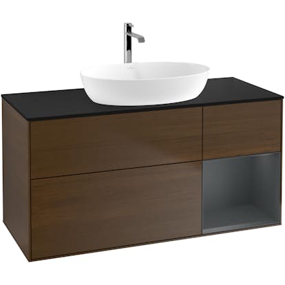 Tvättställsskåp Villeroy & Boch Finion med 3 Lådor Hylla och Bänkskiva för Fristående Tvättställ från Artis & Collaro