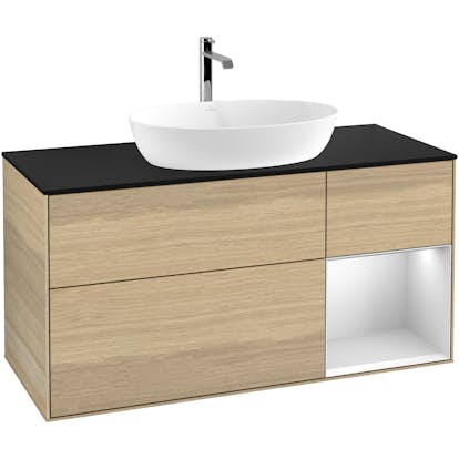 Tvättställsskåp Villeroy & Boch Finion med 3 Lådor Hylla och Bänkskiva för Fristående Tvättställ från Artis & Collaro