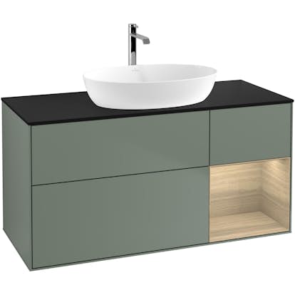 Tvättställsskåp Villeroy & Boch Finion med 3 Lådor Hylla och Bänkskiva för Fristående Tvättställ från Artis & Collaro