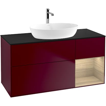 Tvättställsskåp Villeroy & Boch Finion med 3 Lådor Hylla och Bänkskiva för Fristående Tvättställ från Artis & Collaro