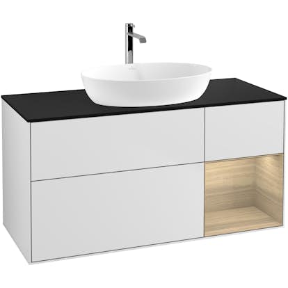 Tvättställsskåp Villeroy & Boch Finion med 3 Lådor Hylla och Bänkskiva för Fristående Tvättställ från Artis & Collaro