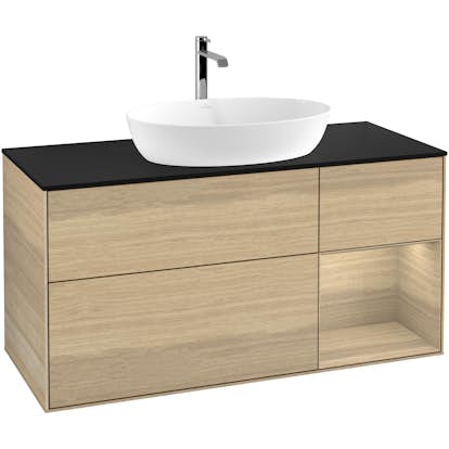 Tvättställsskåp Villeroy & Boch Finion med 3 Lådor Hylla och Bänkskiva för Fristående Tvättställ från Artis & Collaro