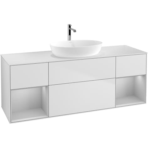 Tvättställsskåp Villeroy & Boch Finion med Två Hyllor och Bänkskiva för Fristående Tvättställ från Artis & Collaro
