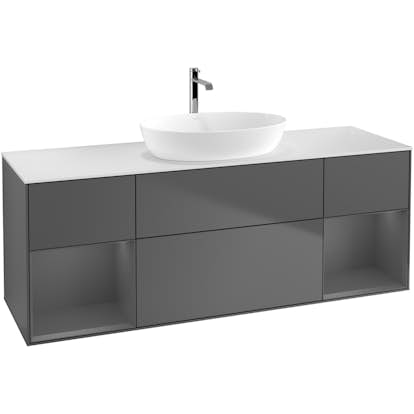 Tvättställsskåp Villeroy & Boch Finion med Två Hyllor och Bänkskiva för Fristående Tvättställ från Artis & Collaro