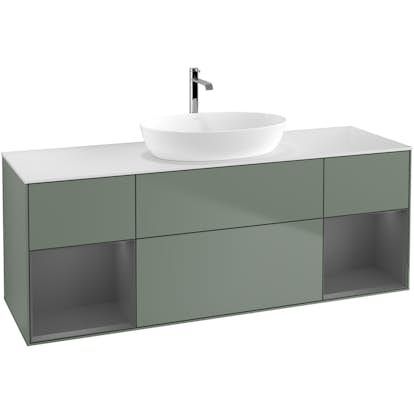 Tvättställsskåp Villeroy & Boch Finion med Två Hyllor och Bänkskiva för Fristående Tvättställ från Artis & Collaro