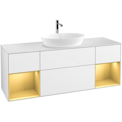 Tvättställsskåp Villeroy & Boch Finion med Två Hyllor och Bänkskiva för Fristående Tvättställ från Artis & Collaro