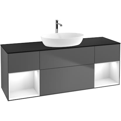 Tvättställsskåp Villeroy & Boch Finion med Två Hyllor och Bänkskiva för Fristående Tvättställ från Artis & Collaro