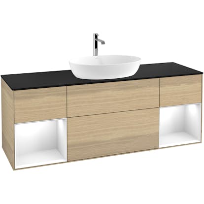 Tvättställsskåp Villeroy & Boch Finion med Två Hyllor och Bänkskiva för Fristående Tvättställ från Artis & Collaro