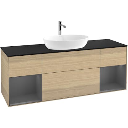 Tvättställsskåp Villeroy & Boch Finion med Två Hyllor och Bänkskiva för Fristående Tvättställ från Artis & Collaro