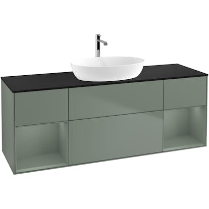 Tvättställsskåp Villeroy & Boch Finion med Två Hyllor och Bänkskiva för Fristående Tvättställ från Artis & Collaro