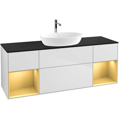 Tvättställsskåp Villeroy & Boch Finion med Två Hyllor och Bänkskiva för Fristående Tvättställ från Artis & Collaro