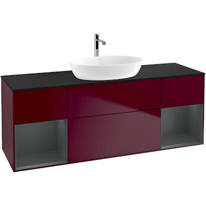 Tvättställsskåp Villeroy & Boch Finion med Två Hyllor och Bänkskiva för Fristående Tvättställ från Artis & Collaro