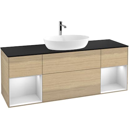 Tvättställsskåp Villeroy & Boch Finion med Två Hyllor och Bänkskiva för Fristående Tvättställ från Artis & Collaro