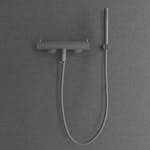 Badekarbatteri Scandtap Steel Pleasure 4 med Hånddusj