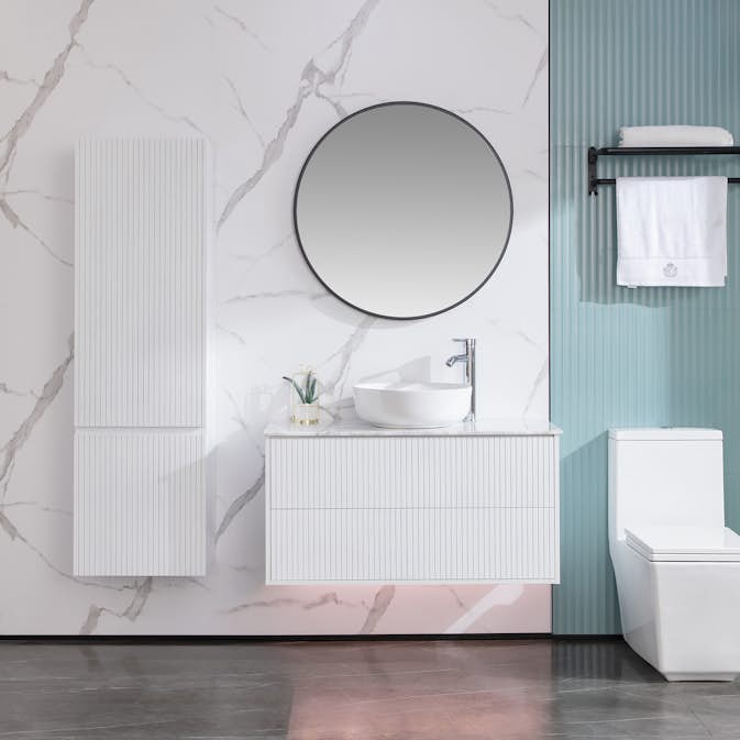 Servantskap Bathlife Förtjust Hvit
