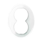 Ramme Schneider Electric Renova 2-Veis Hvit Glass