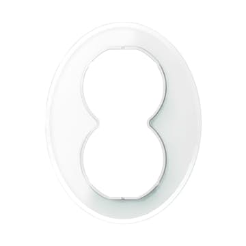 Ramme Schneider Electric Renova 2-Veis Hvit Glass