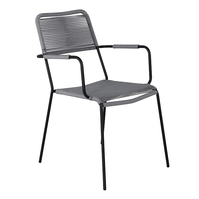 Spisestol Venture Home Leon Sort/Grå