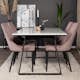Spisegruppe Venture Home Estelle 140 med 4 Laura Stoler ManchEstelle