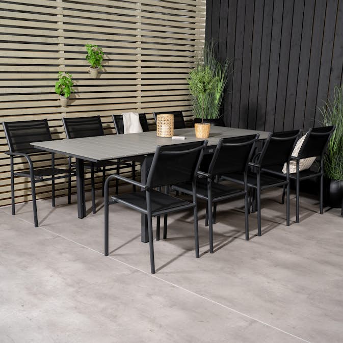 Spisegruppe Venture Home Lova 160/240 med 8 Siri Spisestoler
