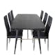 Spisegruppe Venture Home Gold med 6 Slim Stoler