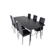 Spisegruppe Venture Home Gold med 6 Slim Stoler