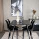 Spisegruppe Venture Home Silvia med Innleggsplate og 4 Pop Stoler
