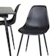 Spisegruppe Venture Home Silvia med Innleggsplate og 4 Pop Stoler