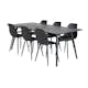 Spisegruppe Venture Home Salt med 6 Pop Stoler