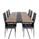 Spisegruppe Venture Home Jane med 6 Sly Stoler