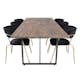 Spisegruppe Venture Home Peo med 6 Aris Stoler
