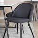 Spisegruppe Venture Home Estelle 140 med 4 Valentina Stoler Polyester