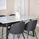 Spisegruppe Venture Home Estelle 140 med 4 Valentina Stoler Polyester