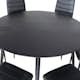 Spisegruppe Venture Home Dipp Ø115 cm med 6 Slim Stoler