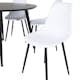 Spisegruppe Venture Home Dipp Ø115 cm med 6 Polar Plast Stoler