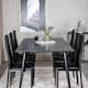 Spisegruppe Venture Home Dipp med 6 Slim Stoler
