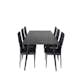 Spisegruppe Venture Home Dipp med 6 Slim Stoler