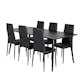 Spisegruppe Venture Home Dipp med 6 Slim Stoler