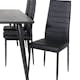Spisegruppe Venture Home Dipp med 6 Slim Stoler