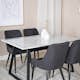 Spisegruppe Venture Home Estelle 140 med 4 Plake Stoler