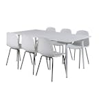 Spisegruppe Venture Home Pobbie med 6 Ardi Stoler