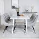 Spisegruppe Venture Home Pobbie med 6 Vera Stoler