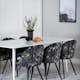 Spisegruppe Venture Home Pobbie med 6 Valentina Stoler Polyester