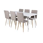 Spisegruppe Venture Home Pobbie med 6 Walter Stoler