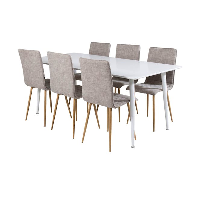 Spisegruppe Venture Home Pobbie med 6 Walter Stoler