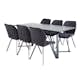 Spisegruppe Venture Home Madde med 6 Geneva Stoler