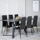Spisegruppe Venture Home Madde med 6 Sly Stoler