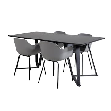 Spisegruppe Venture Home Madde med 4 Colombine Stoler